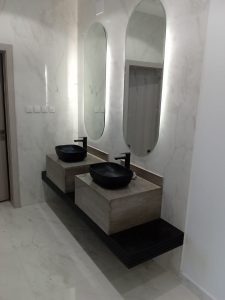 مغاسل رخام حوضين