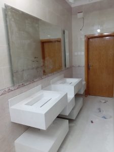 مغاسل رخام حوضين